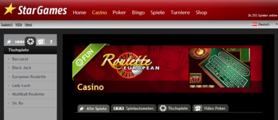 Online Casino - Stargames